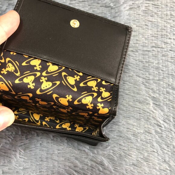 Vivienne Westwood Black Card Holder Wallet - Picture 4 of 6